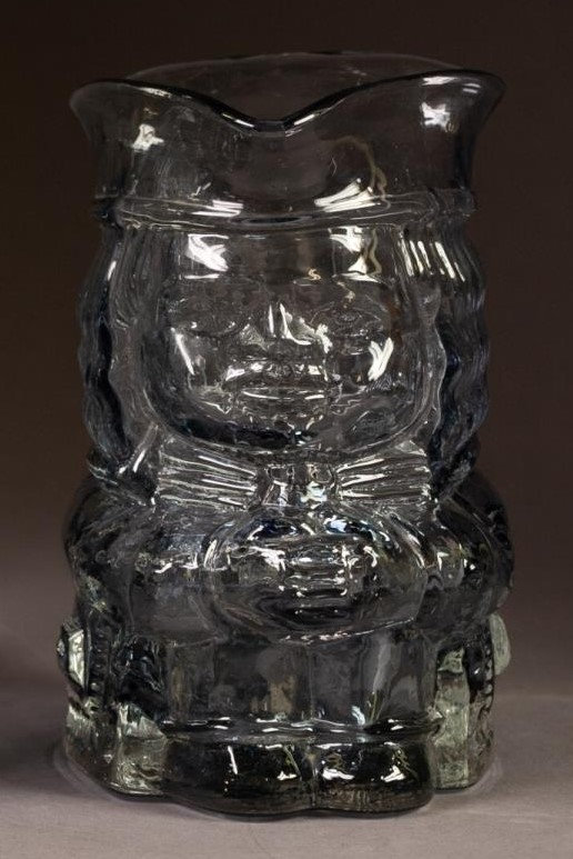 Jeremy lilac glass toby jug Whitefriars Glass circa 1975